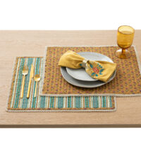 Lot de 2 sets de table voile de coton Ditsy - Jamini