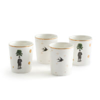 Lot de 4 tasses en porcelaine - Sam Baron
