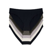 Lot de 5 slips midi en maille Rosanne - Dorina