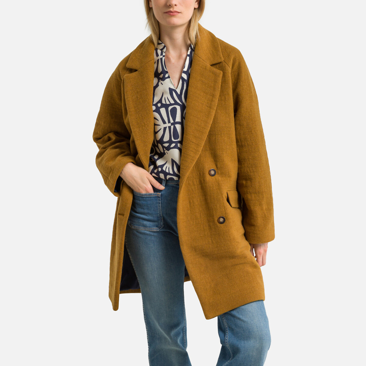 Manteau NESTORINE COMETE à grand col - Des Petits Hauts