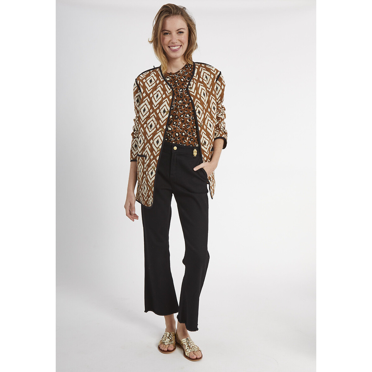 Manteau réversible et motif ethnique - Icode