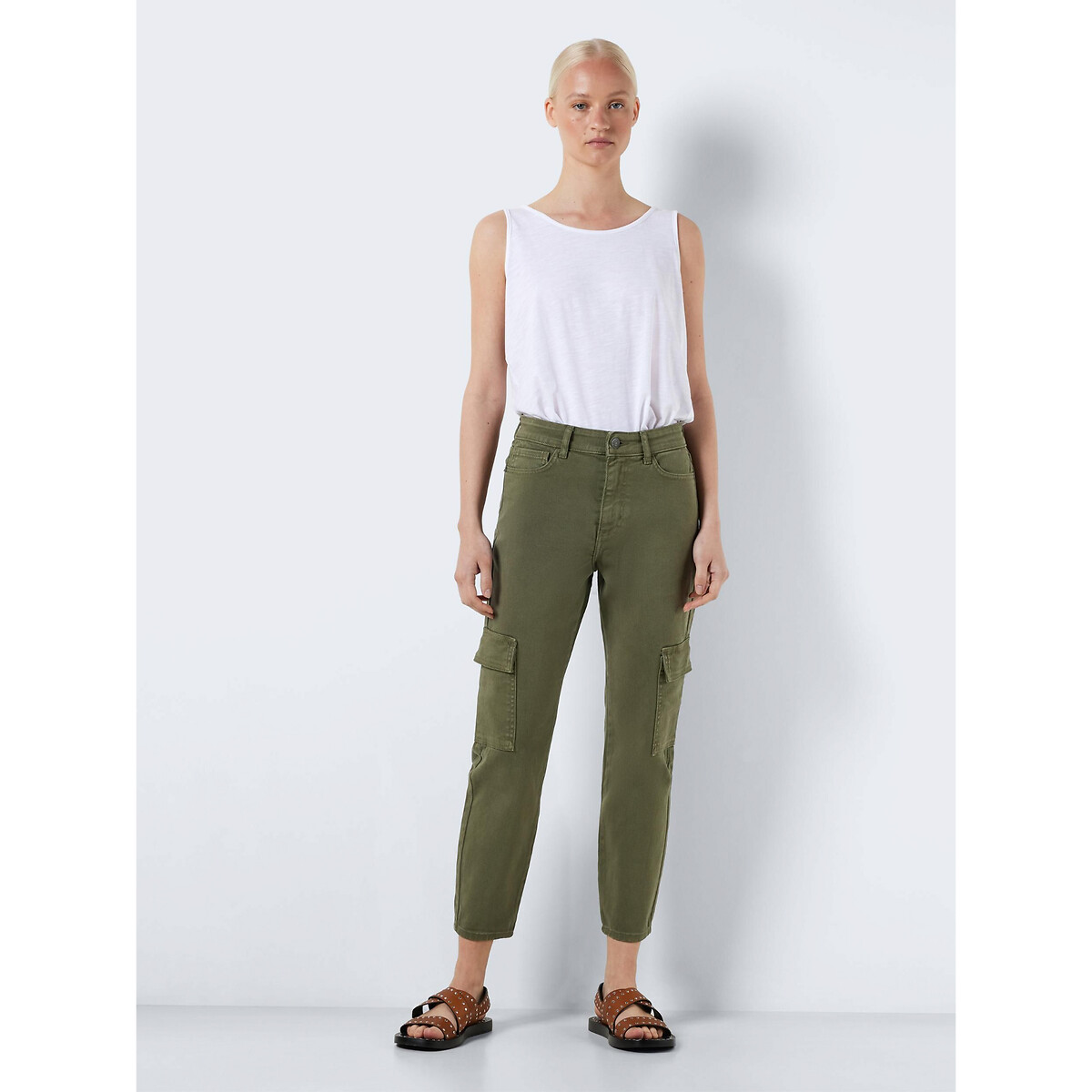Pantalon cargo taille haute - Noisy May