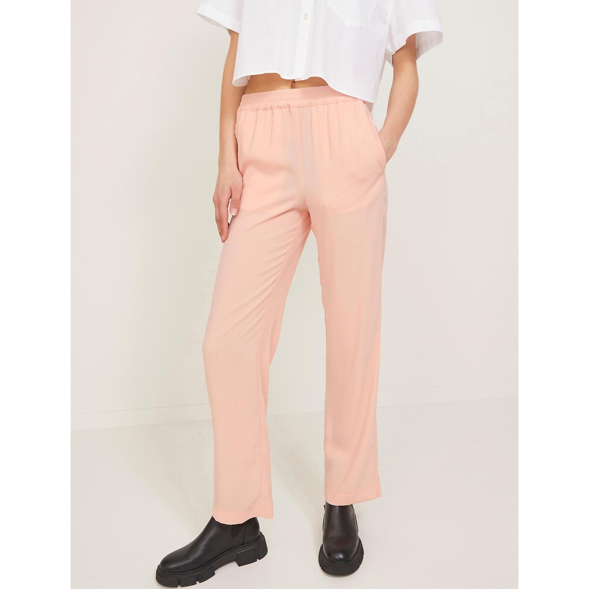 Pantalon coupe droite taille haute - Jjxx