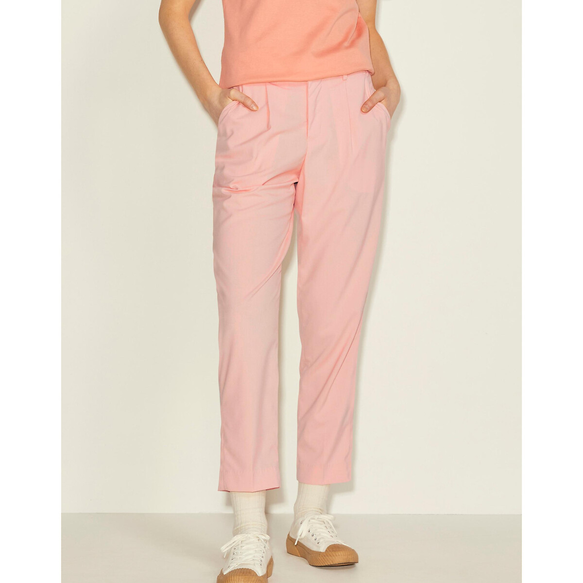 Pantalon droit à pinces taille haute - Jjxx