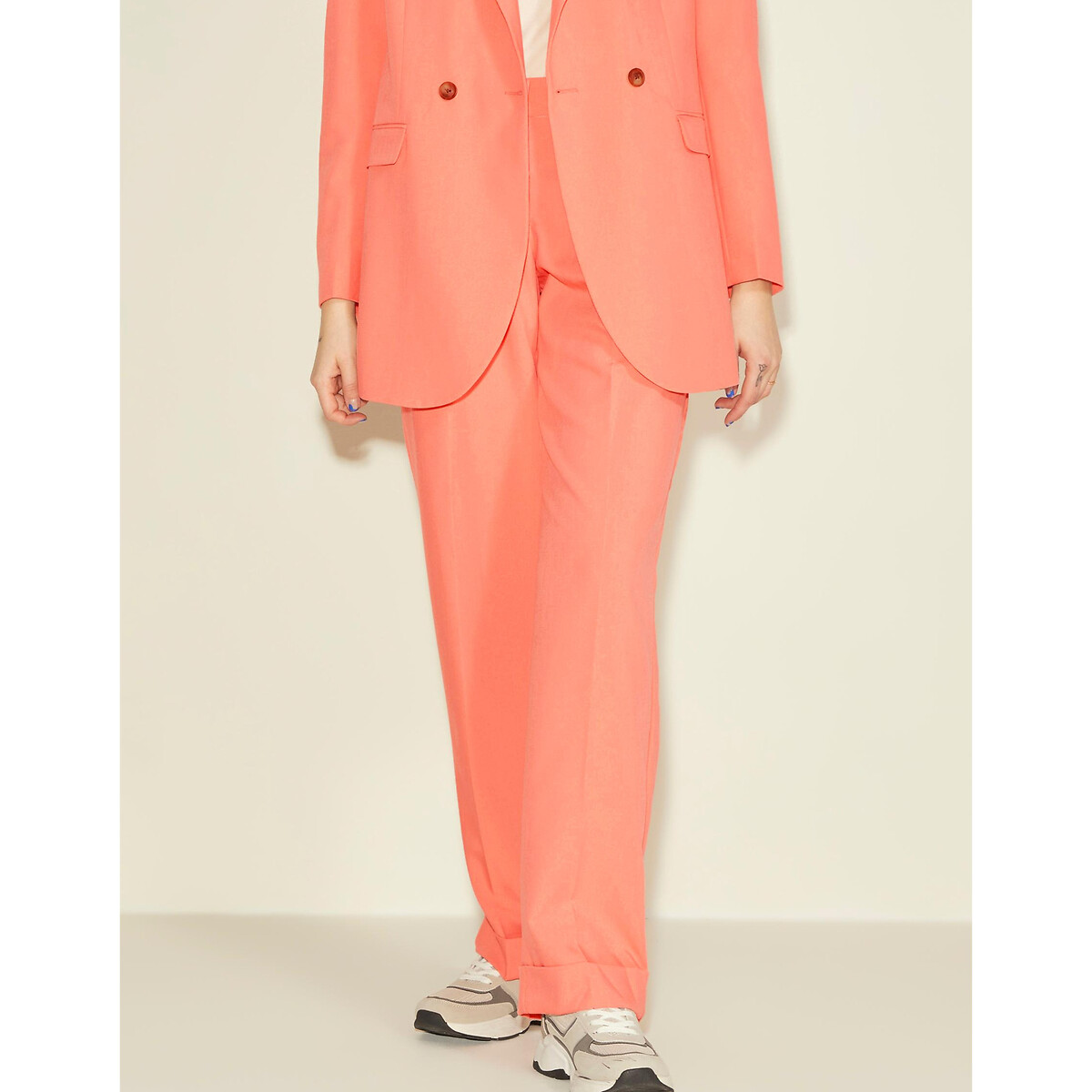 Pantalon droit pleated taille standard - Jjxx