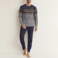 Pyjama long avec haut rayé - Daniel Hechter