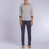 Pyjama long en jersey coton Poésie - Naf Naf