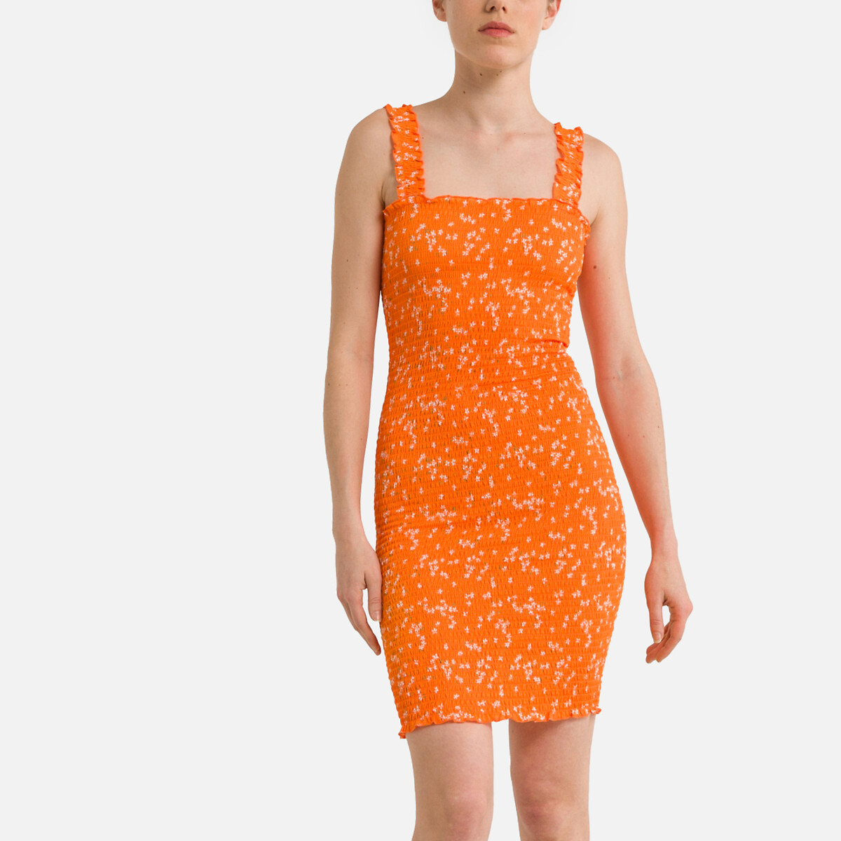 Robe courte imprimée col carré - Noisy May