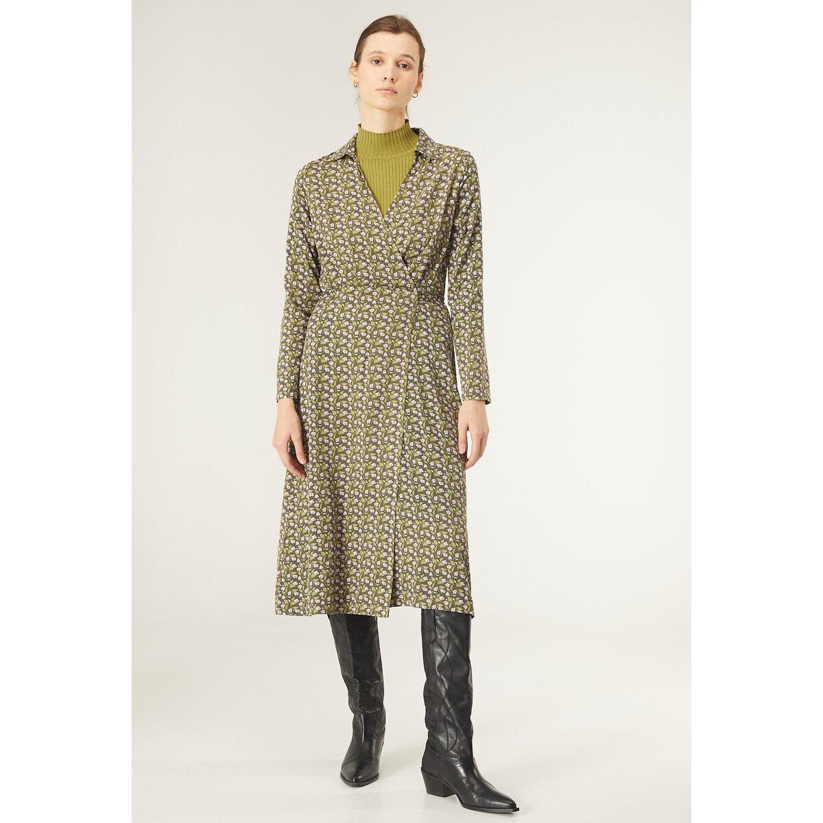 Robe imprimée col V - Compania Fantastica