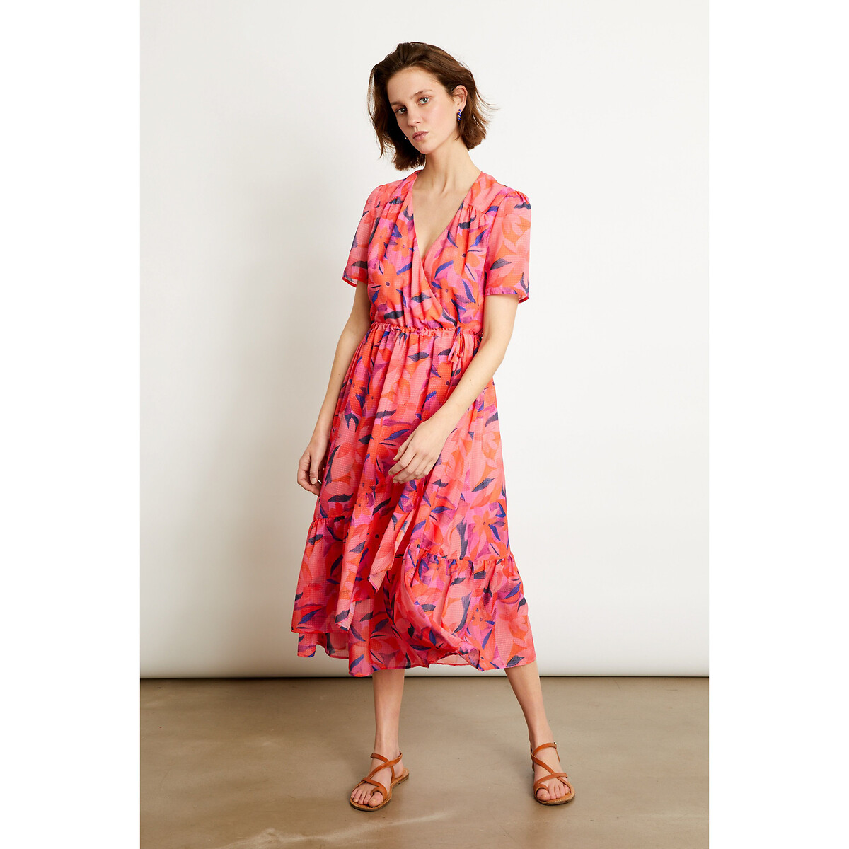 Robe imprimée manches courtes PRIEZ - Ekyog