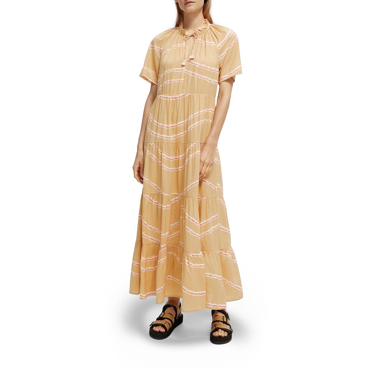 Robe longue imprimé tie and dye longue - Scotch &Amp; Soda