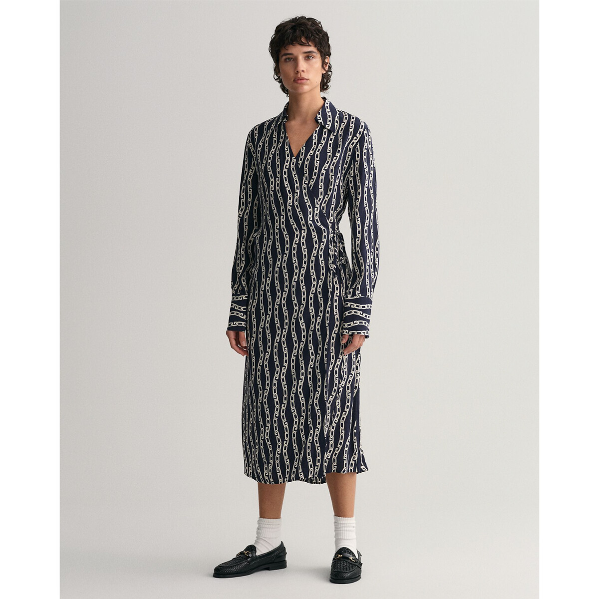 Robe portefeuille imprimé graphique - Gant
