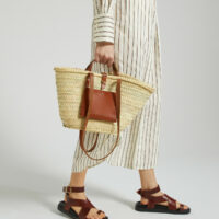 Sac PANIER TAN - Craie