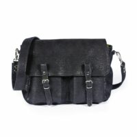 Sac besace modulable MINI MATHS TOILE ET CUIR - Craie
