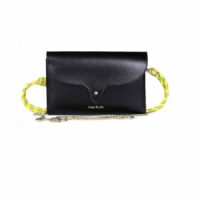 Sac pochette en cuir WEEK - Craie