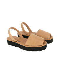 Sandales en cuir semelle AVARCA PLATJA PLATEFORME - Minorquines