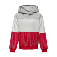 Sweat à capuche tricolore en molleton - Kids Only