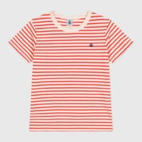 T-shirt manches courtes à rayures en coton - Petit Bateau