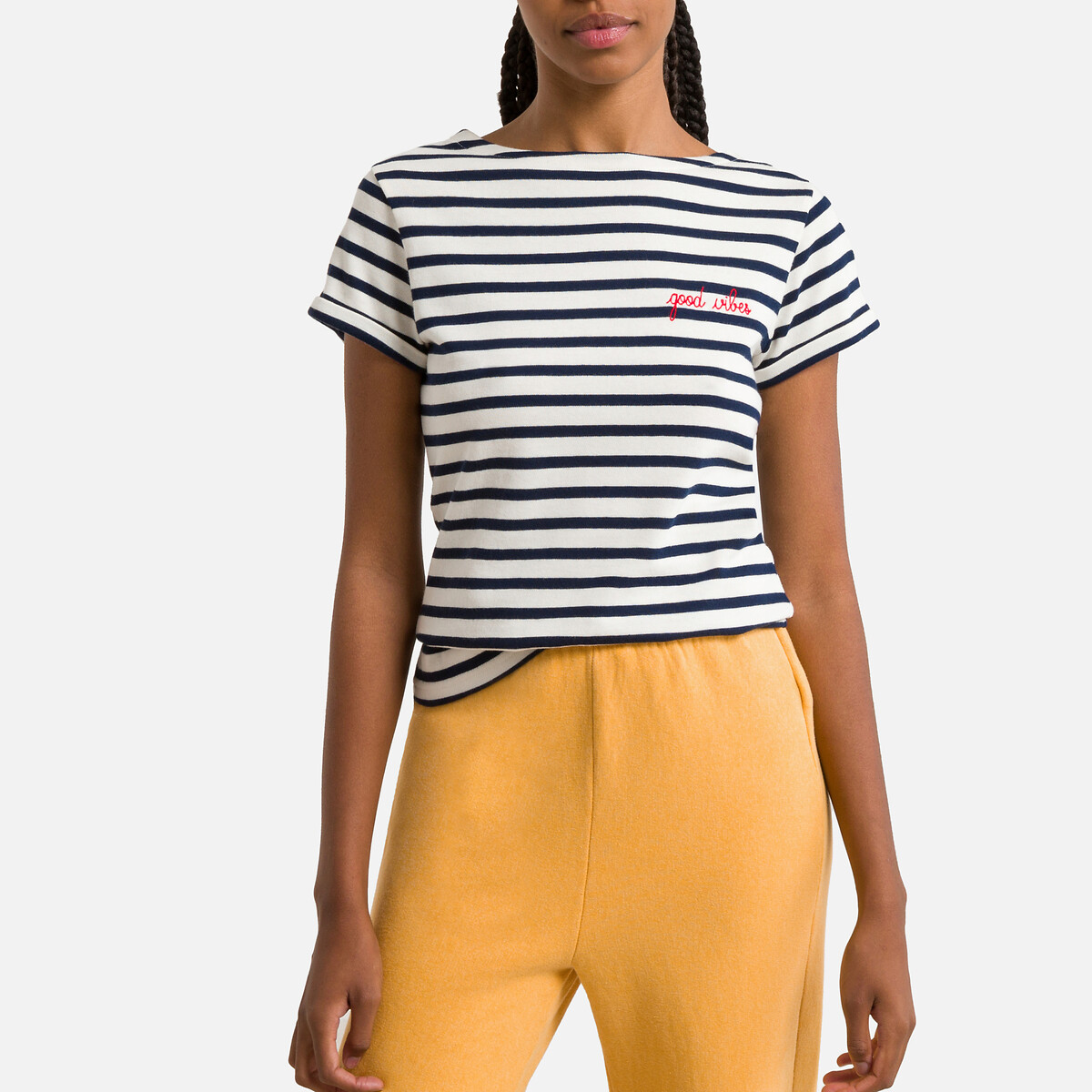 Tee shirt marinière COLOMBIER GOOD VIBES - Maison Labiche