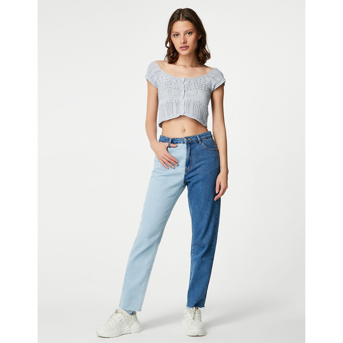 Top crochet manches courtes - Jennyfer