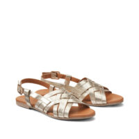 Sandales plates en cuir emma - Pieces
