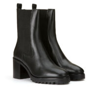Bottines chelsea cuir à talon zelici - Cosmoparis
