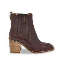 Bottines  chelsea à talons ludy cuir - Les Tropeziennes Par M Belarbi