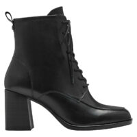 Bottines lacées à talons cuir - Tamaris