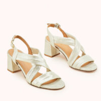 Sandales cuir velours vizzo fabriquées en europe - Cosmoparis