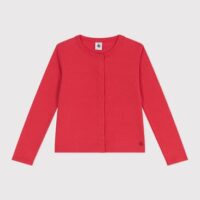Cardigan enfant en coton uni-PetitBateau