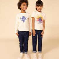 Pantalon slim en denim enfant fille-PetitBateau