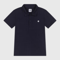 Polo enfant en coton à manches courtes uni-PetitBateau