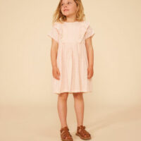 Robe imprimée manches courtes en gaze de coton enfant fille-PetitBateau