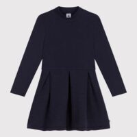 Robe manches longues bi-matière enfant fille-PetitBateau