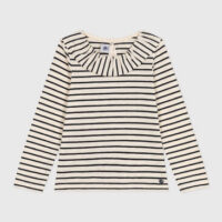 Tee-shirt manches longues en jersey flammé enfant fille-PetitBateau