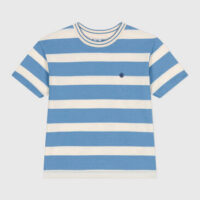Teeshirt enfant en coton manches courtes à rayures-PetitBateau