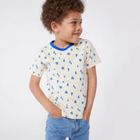 Teeshirt enfant en coton manches courtes imprimé-PetitBateau