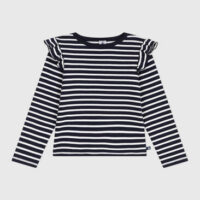 Teeshirt enfant en coton manches longues à rayures-PetitBateau