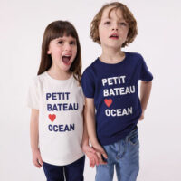 Teeshirt enfant mixte en coton manches courtes imprimé-PetitBateau