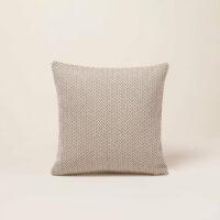 Housse De Coussin Alejandro Écru ocre et noir  - ECRU-Madura