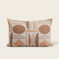 Housse De Coussin Anoki Beige et brun - MARRON-Madura