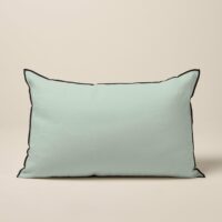 Housse De Coussin Carlina Tilleul et bourdon noir - VERT-Madura