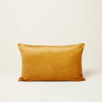 Housse De Coussin Castiglione Miel et taupe - JAUNE-Madura