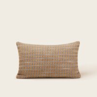 Housse De Coussin Eirik Ocre et orage - JAUNE-Madura