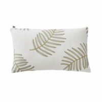 Housse De Coussin Filico Blanc cassé et sauge - BLANC-Madura