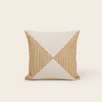Housse De Coussin Jhulio Naturel et moutarde - JAUNE-Madura
