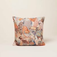 Housse De Coussin Jungle Birds Rosalbin  - ORANGE-Madura
