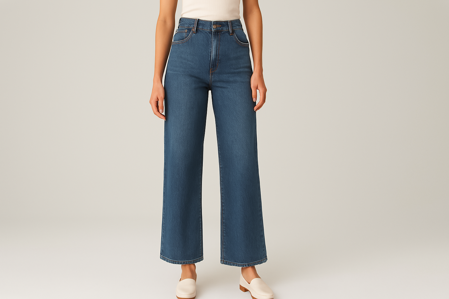 jeans coupe wide leg