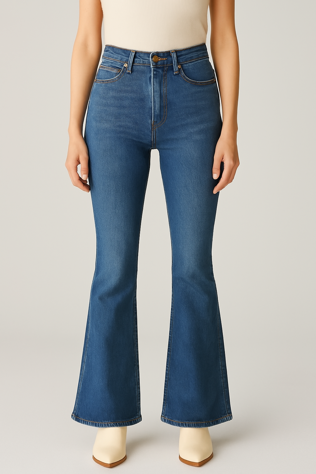 nouveau jean flare femme