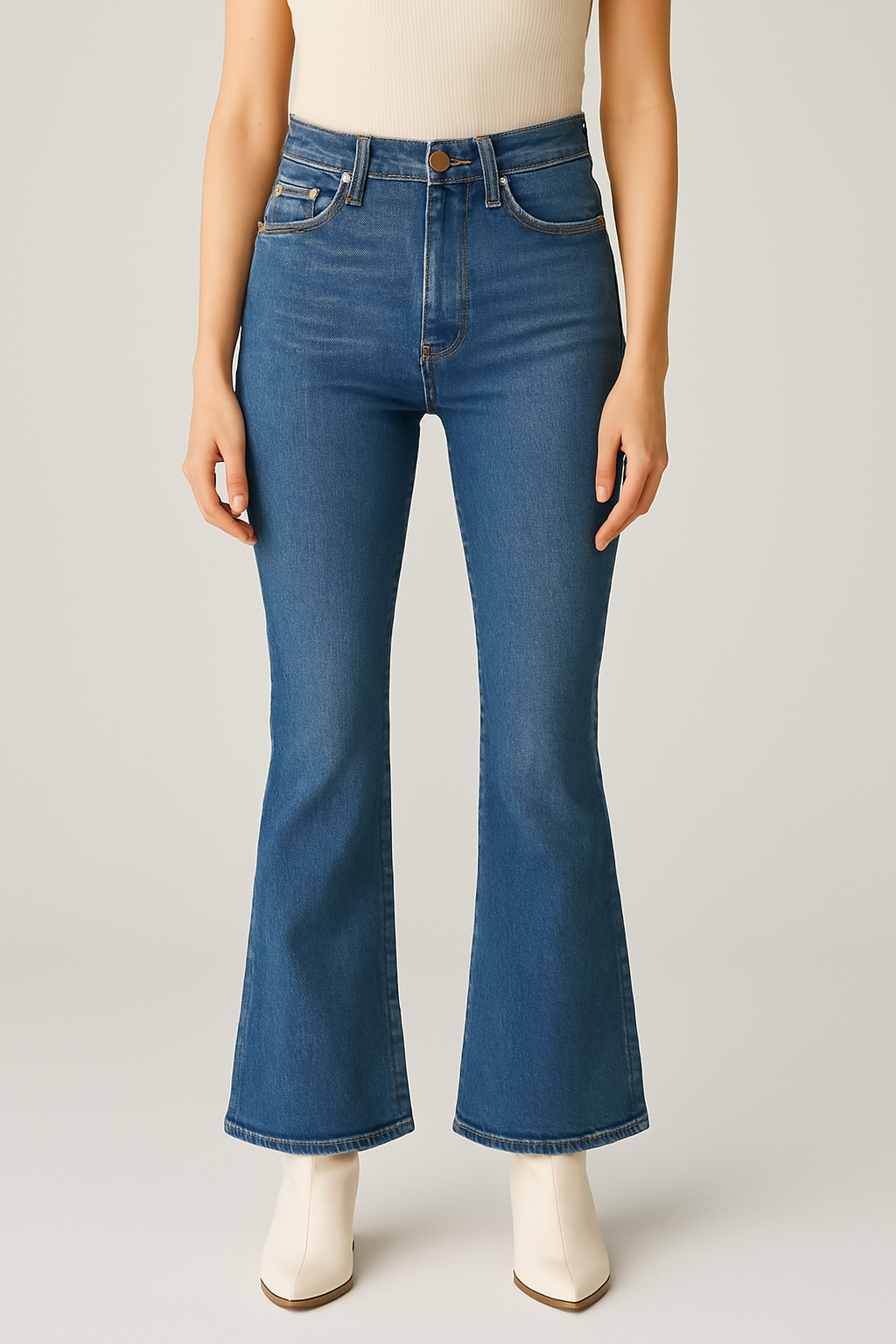 nouveau jean kick flare femme
